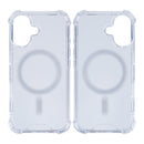 Rixus For iPhone 16 Plus Anti-Burst Case With MagSafe Transparent