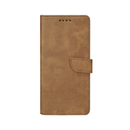 Rixus Bookcase For Samsung Galaxy S23 Ultra S918B Light Brown