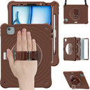 Rixus RXTC08 Anti Shock Case For iPad Air 11" (2024, 2025), Air 4 10.9" (2020), Air 5 10.9" (2022), Pro 11" (2018, 2020, 2021, 2022) Chocolate