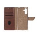 Rixus Bookcase For Samsung Galaxy A55 5G A556B Brown