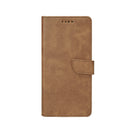 Rixus Bookcase For iPhone 16 Pro Max Light Brown