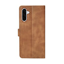Rixus Bookcase For Samsung Galaxy A36 A366B Light Brown
