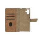 Rixus Bookcase For Samsung Galaxy A05 A055F Light Brown