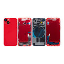 For iPhone 14 Complete Housing Incl. All Small Parts Without Battery And Back Camera Red