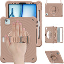 Rixus RXTC08 Anti Shock Case For iPad Air 13" (2024, 2025), iPad Pro 12.9" (2018, 2020, 2021, 2022) Latte