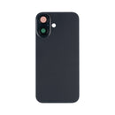 For iPhone 16 Extra Glass Without NFC, Enlarged Camera Frame Black