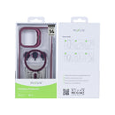 Rixus Classic 03 Case With MagSafe For iPhone 14 Pro Max Dark Pink