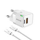 Rixus RXHC11 25W Wall Charger Kit With USB C to USB C Cable 100CM