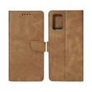 Rixus Bookcase For Samsung Galaxy A71 A715F Light Brown