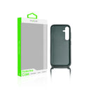 Rixus For Samsung Galaxy S24 Plus 5G S926B TPU Necklace Cord Cover Dark Green