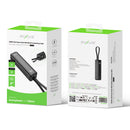 Rixus RXPB03B Digital Display Powerbank 5.000mAh With USB-C Cable Built-in Black