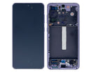 Samsung Galaxy S21 FE G990B Display And Digitizer With Frame Lavender Service Pack