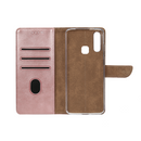 Rixus Bookcase For Samsung Galaxy A20e A202F Pink