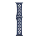 For Apple Watch 42mm, 44mm, 45mm, 49mm Silicone Double Color Sport Band Blue/White Retail Box