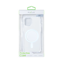 Rixus For iPhone 11 Anti-Burst Case With Magsafe Transparent