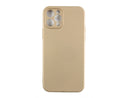 Rixus For iPhone 12 Pro Soft TPU Phone Case Gold