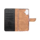 Rixus Bookcase For iPhone 16 Plus Black