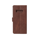 Rixus Bookcase For Samsung Galaxy Note 8 N950F Gold Brown