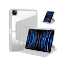 For iPad Pro 11" (2024) PU Leather Protective Case Grey