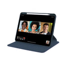 For iPad Pro 11" (2024) PU Leather Protective Case Dark Blue