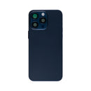 For iPhone 15 Pro Max Complete Housing Incl. All Small Parts Without Battery And Back Camera Blue Titanium