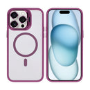 Rixus Classic 03 Case With MagSafe For iPhone 15 Pro Dark Pink