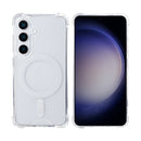 Rixus Anti-Burst Case With MagSafe For Samsung Galaxy S25 Plus S936B Transparent