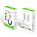 Rixus RXUC17C Retractable Spring Cable Type-C to Type-C 100CM Black