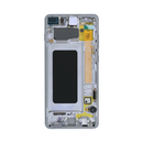 Samsung Galaxy S10 Plus G975F Display And Digitizer With Frame Prism Silver Service Pack