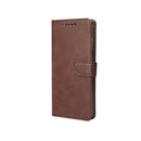 Rixus Bookcase For iPhone 16 Pro Brown