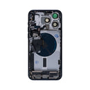 For iPhone 15 Pro Max Complete Housing Incl. All Small Parts Without Battery And Back Camera Blue Titanium