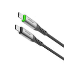 Rixus RXUC22C Auto Disconnect USB-C To USB-C Cable Black