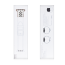 For Apple Watch 42mm, 44mm, 45mm, 49mm Silicone Double Color Sport Band White/Black Retail Box