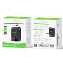 Rixus RX140 140W GaN Power Adapter With Digital Display Black