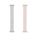 For Apple Watch 42mm, 44mm, 45mm, 49mm Magnetic Silicone Band Double Color Starlight/Pink Retail Box