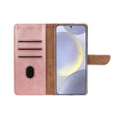 Rixus Bookcase For Samsung Galaxy S25 S931B Pink