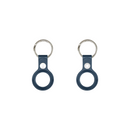 For Apple AirTag Leather Key Ring Baltic Blue (Compatible)