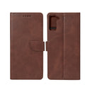 Rixus Bookcase For Samsung Galaxy S21 FE G990B Brown