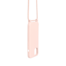 Rixus For iPhone 13 TPU Necklace Cord Cover Pink