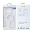 Rixus For iPhone 16 Pro Max Anti-Burst Case With MagSafe Transparent