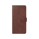 Rixus Bookcase For iPhone 16 Brown