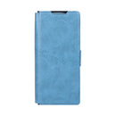 Rixus Wallet Case For Samsung Galaxy Z Fold 4 With Pen Holder Sierra Blue