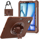 Rixus RXTC08 Anti Shock Case For iPad Air 11" (2024, 2025), Air 4 10.9" (2020), Air 5 10.9" (2022), Pro 11" (2018, 2020, 2021, 2022) Chocolate