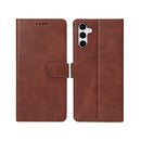 Rixus Bookcase For Samsung Galaxy S25 S931B Brown