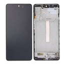 Samsung Galaxy M52 5G M526B Display And Digitizer With Frame Blazing Black SOFT-OLED