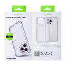 Rixus For iPhone 12, 12 Pro Armor-X Anti Shock Case Transparent