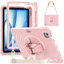 Rixus RXTC08 Anti Shock Case For iPad Air 11" (2024, 2025), Air 4 10.9" (2020), Air 5 10.9" (2022), Pro 11" (2018, 2020, 2021, 2022) Cherry Blossoms Pink