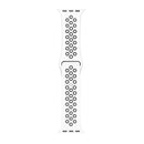 For Apple Watch 38mm, 40mm, 41mm Silicone Double Color Sport Band White/Black Retail Box