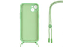 Rixus For iPhone 13 TPU Necklace Cord Cover Matcha