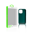Rixus For iPhone 14 Pro Max TPU Necklace Cord Cover Dark Green